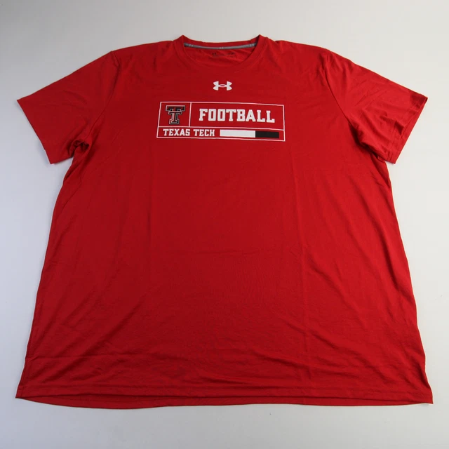 Texas Tech Red Raiders Under Armour HeatGear Short Sleeve Shirt Men's Red New