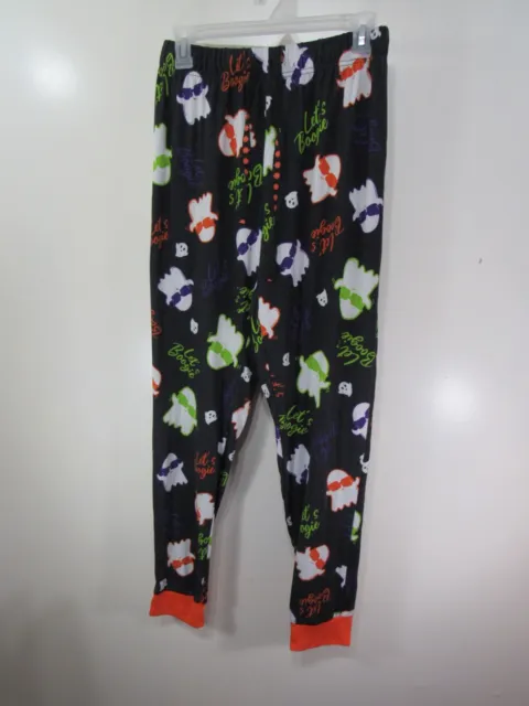 Celebrate Halloween Pajama Pants Size M 8 10 Multi Color Ghosts Elastic Waist
