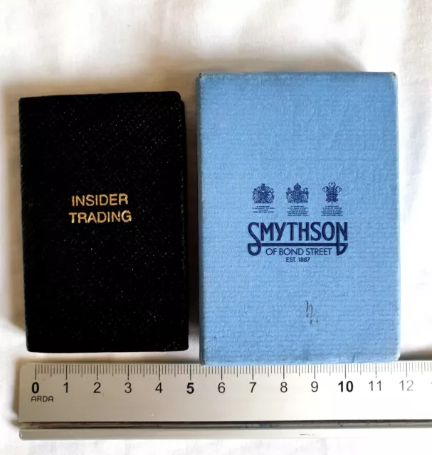 Smythson of Bond Street Insider Trading agenda pelle tascabile