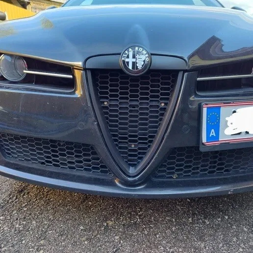 Emblème Autocollant Alfa Romeo GT - Insigne Calandre Avant Arrière Noir
