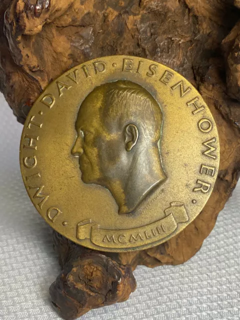 President David Eisenhower MCMLIII 1953  Medallic Art Co Medallion Bronze Medal