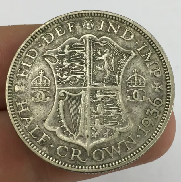 George V 1936 Half Crown Silver Coin