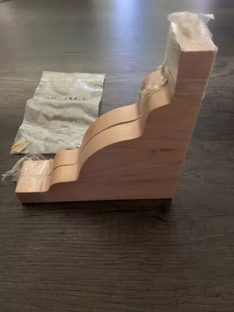 Juego de 2 soportes de soporte en modo madera 7 3/4"" X 7 3/4
