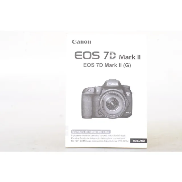 Canon EOS 7D Mark II Corto Manual de Uso / Manuale Di Instrucciones Base / It