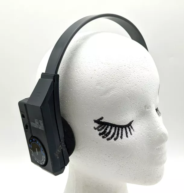 Vintage 80's REALISTIC AM/FM Stereo Mate Headphones 12-125 Radio Shack
