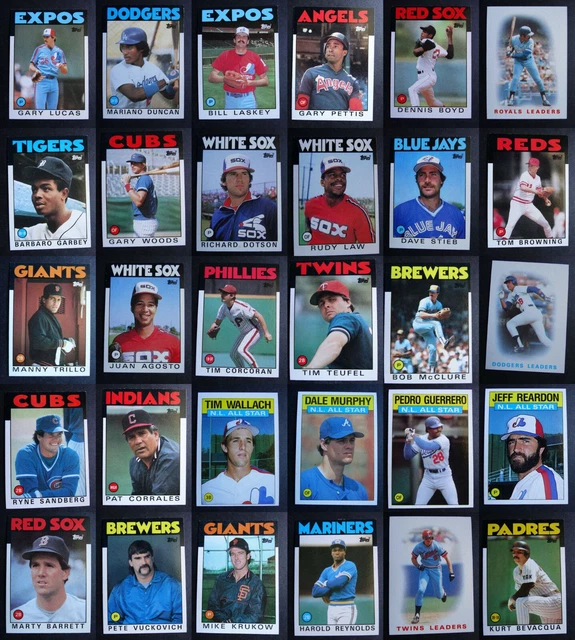 1986 TOPPS BASEBALL Cards Complete Your Set You U Pick From List 601