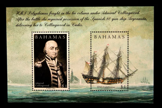 Bahamas 2005 Battle Of Trafalgar M/Sheet Mnh