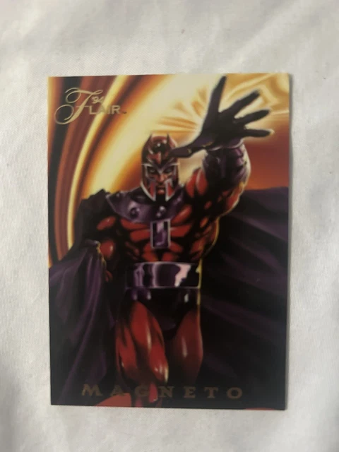 1994 Marvel Flair 🔥 Magneto Power Blast Insert Chase Card #4 of 18 Rare
