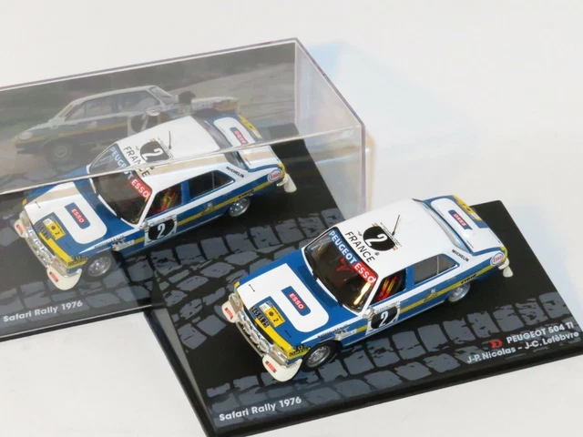 1/43 Peugeot 504 Ti  Peugeot Esso  East African Safari Rally 1976 J.P.Nicolas