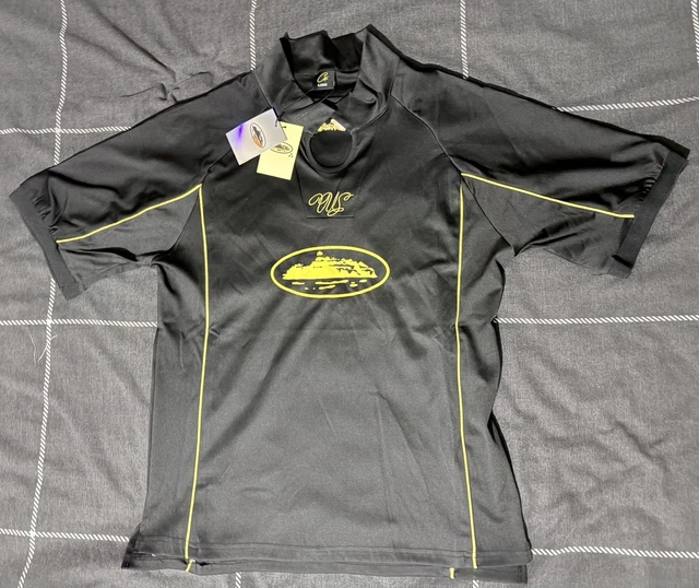 BRAND NEW - Corteiz Talismo Football Jersey Black/Pink