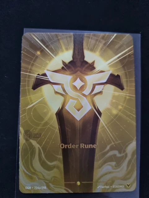 RIFTBOUND LEAGUE OF Legends Tcg Origins: 214A Order Rune £12.50 ...