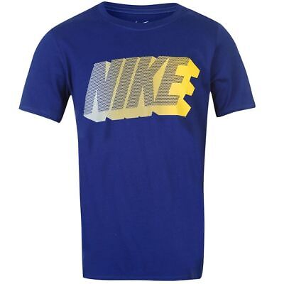 NEW 2021 Boys Nike Just Do It Lightweight T Shirt Cotton Top Age 7-13 Night Deep