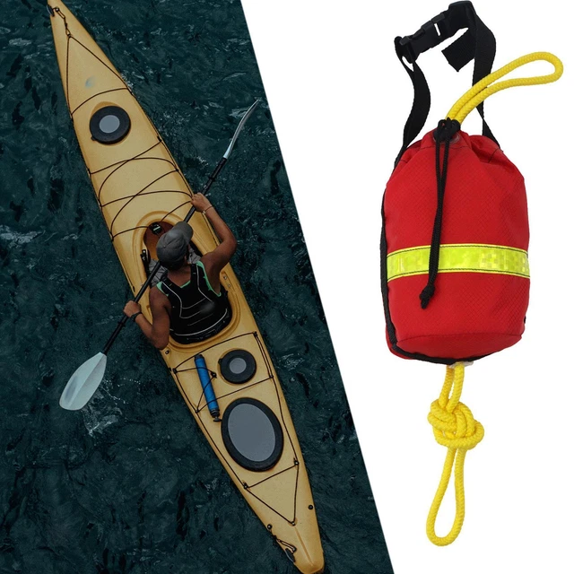 Throw Bag for Water Rescue with Rope for Water Sports Kayak Yacht Sailing