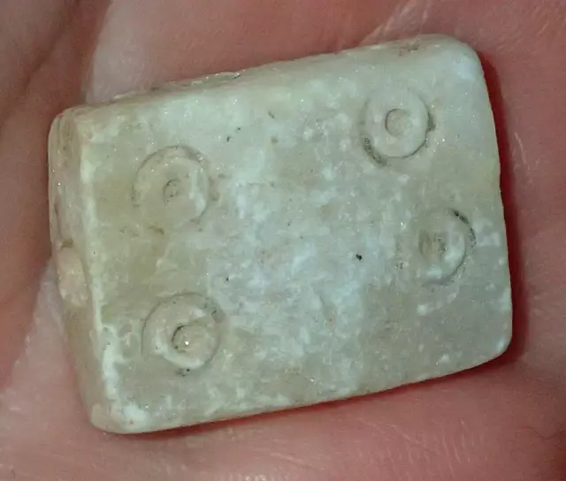 27mm Ancient Holy Land Byzantine Rare Stone bead, #S4350