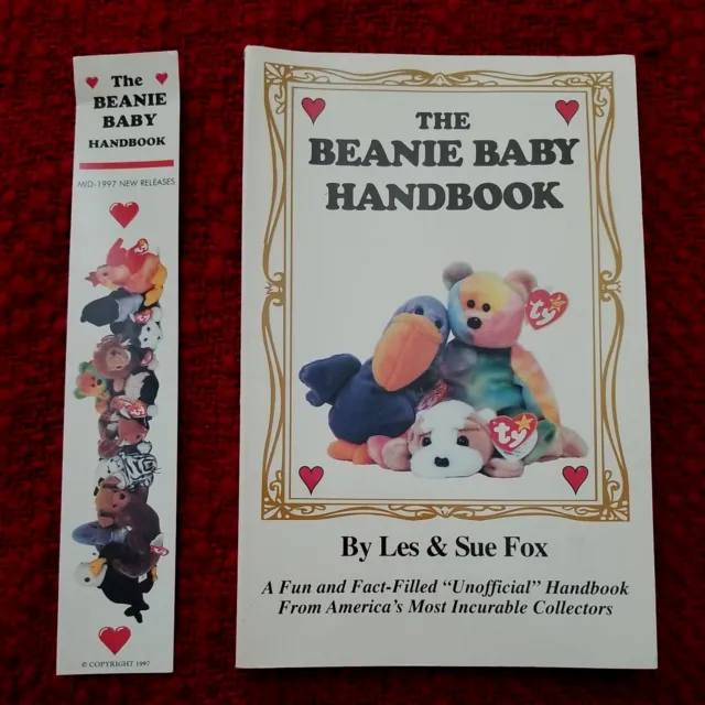 1997 The Beanie Baby Handbook Les & Sue Fox Paperback Illustrated Book