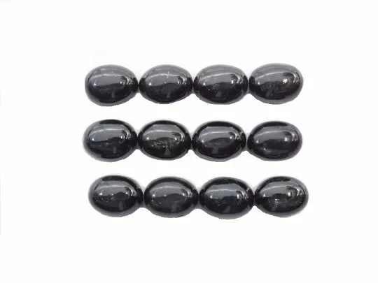 Black Star Diopside Oval Cabs 8x6mm Approximately 19.50 Carat , 12pcs GTG-BSD-3