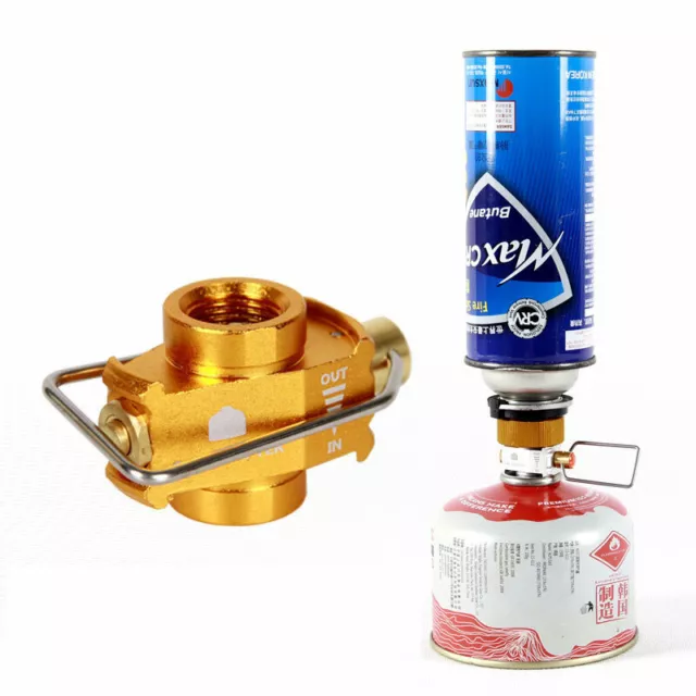 Camping Gas Saver Plus Gas Converter Shifter Nachfüllen Flachtank Umbau Adapt