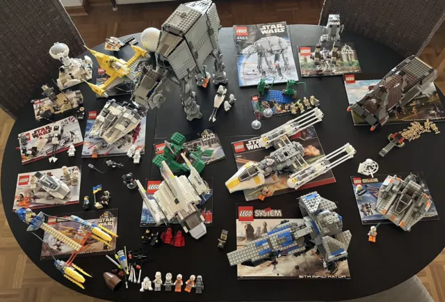 Große Lego Star Wars Sammlung Konvolut, viele alte Sets, seltene Minifiguren uvm