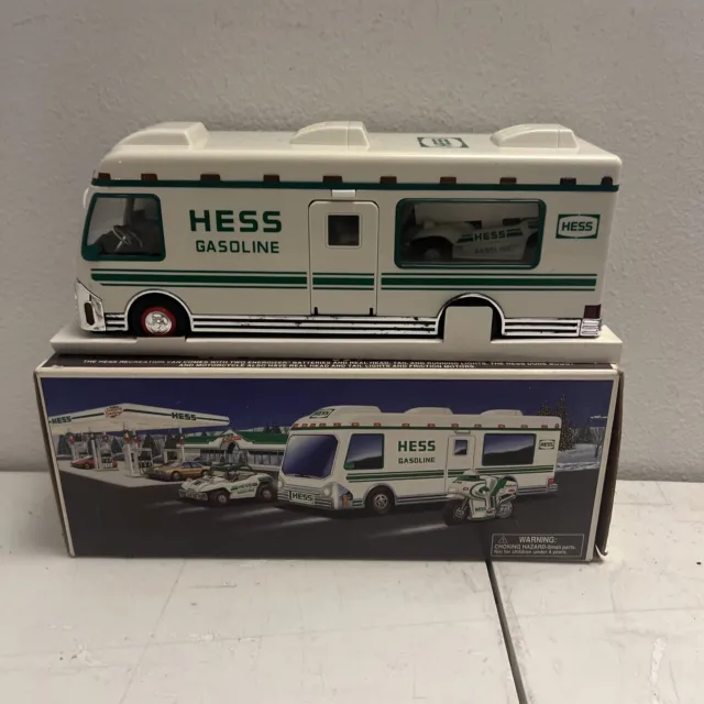 Hess Toy Truck 1998 Recreation Van with Dune Buggy and Motorcycle New/Box