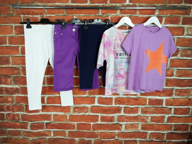 Girl Bundle Age 7-8 Years Next H&M Matalan Etc Leggings Shorts Tees Sequin 128Cm