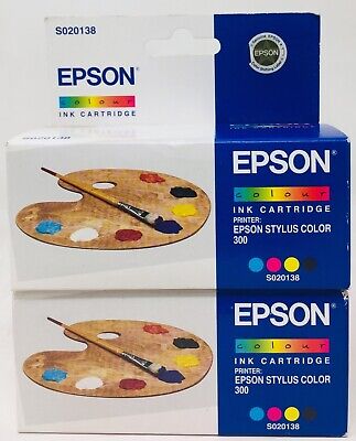 Epson S020138 Cartuccia Ink Jet Originale Colore Stylus Color 300 (X 2 Conf.)