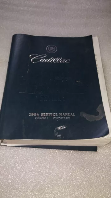 1994 Cadillac Deville Deville Concours Eldorado Seville Service Manual