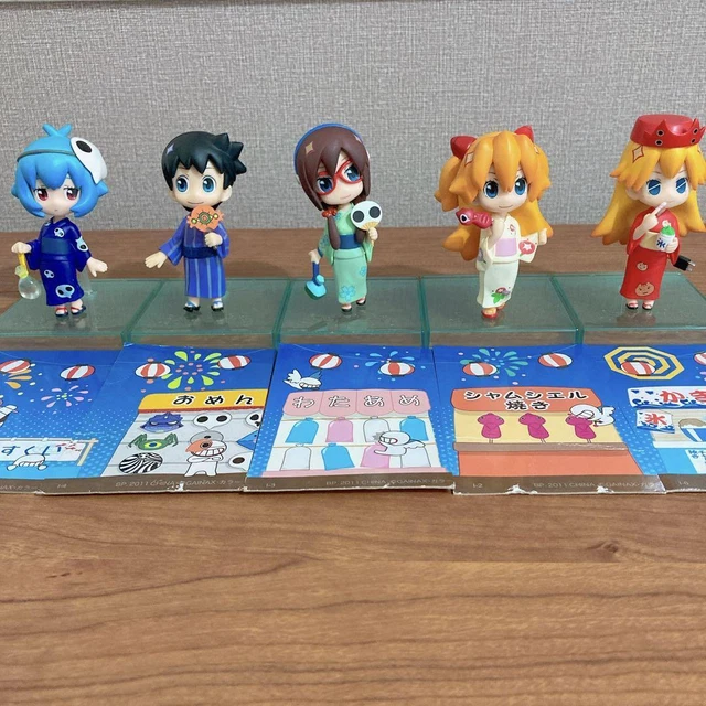 Evangelion Figure Petite Eva Summer Festival Shinji Rei Asuka Mari Set Lot of 5