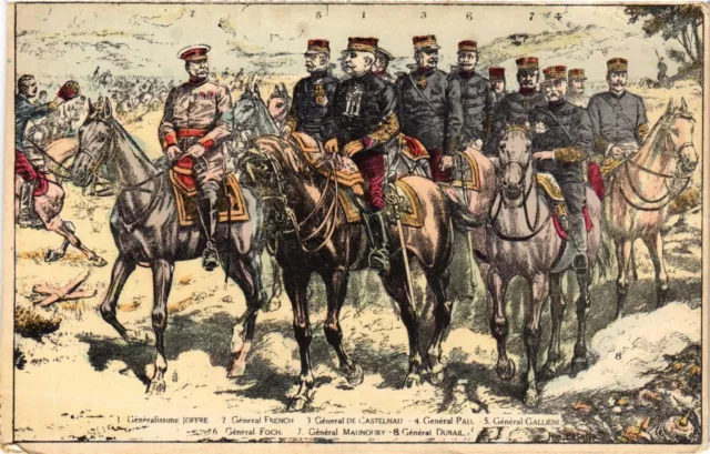 CPA AK Militaire Joffre French De Castelnau Pau Gallieni Foch (697191)