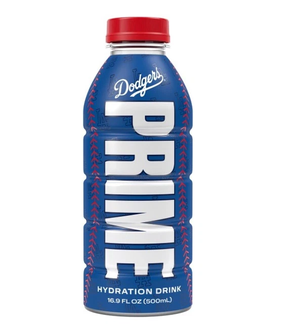 BLUE 2024 LA Dodgers Prime Hydration Drink 1 bottle Limited Edition 10