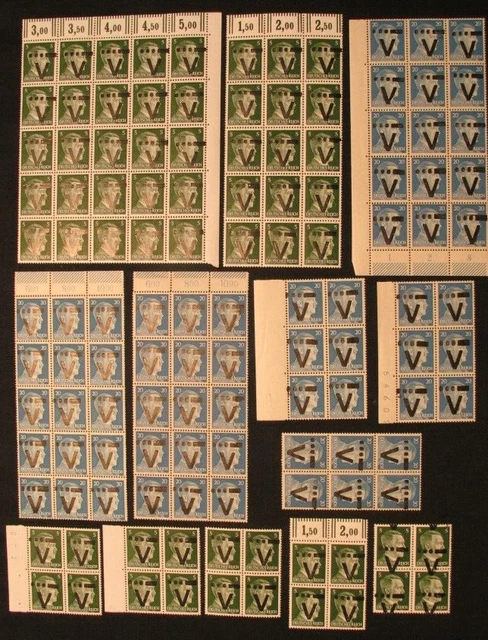 Westerstede / Ammerland Lot  / Posten Adolf Hitler Überdrucke aus I-XV ** feinst