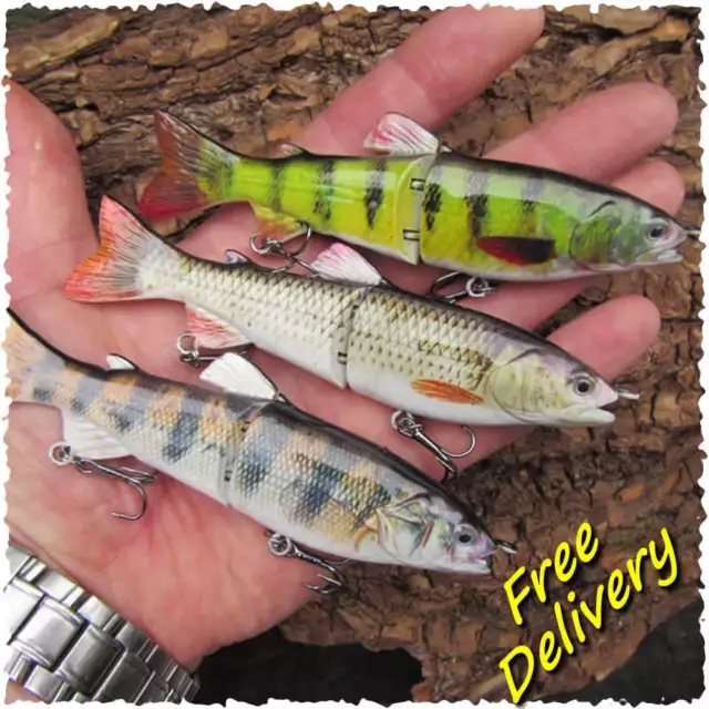 4 X MICRO Fishing Lures Pike Perch Trout Chub Soft Plastic jelly Baits 3g &  10g £5.66 - PicClick UK