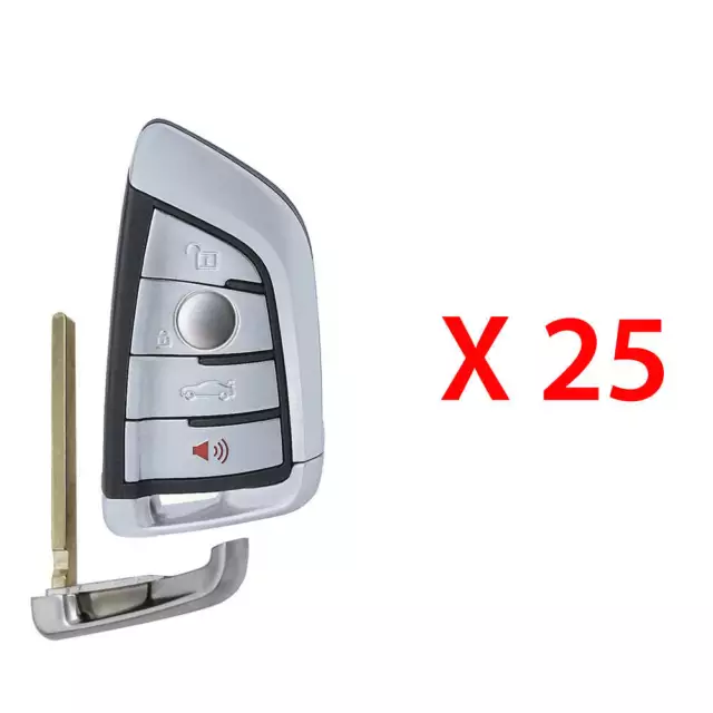 Smart Prox Fob Key Replacement for BMW X5 X6 FEM / BDC- NBGIDGNG1- 315 (25 Pack)