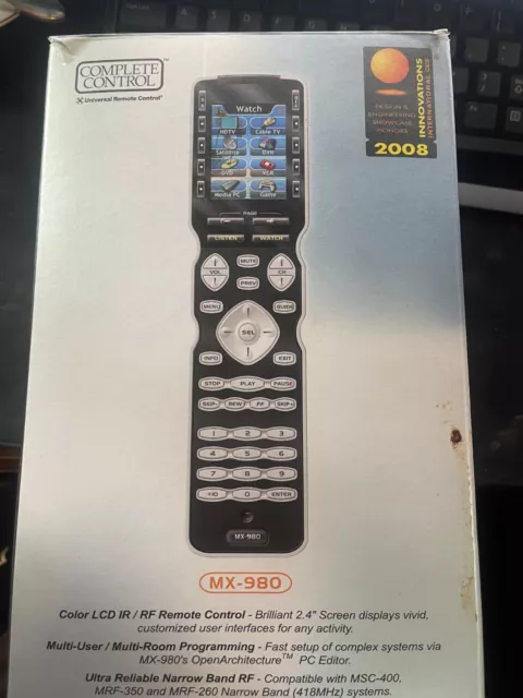 Universal Remote Control MX-980 no charger In Box