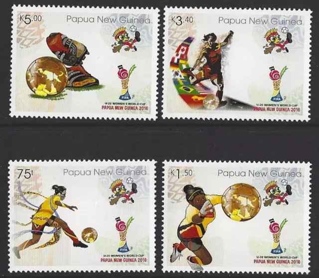 Papua New Guinea 2016 Fifa U-20 Fifa Women's World Cup Unmounted Mint,Mnh
