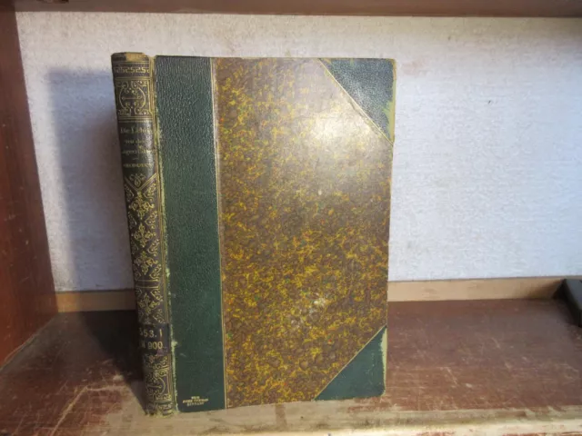 Old GEOLOGY DEPOSITS OF ORES Leather Book 1879 MINING GEOGRAPHY IRON COAL METAL