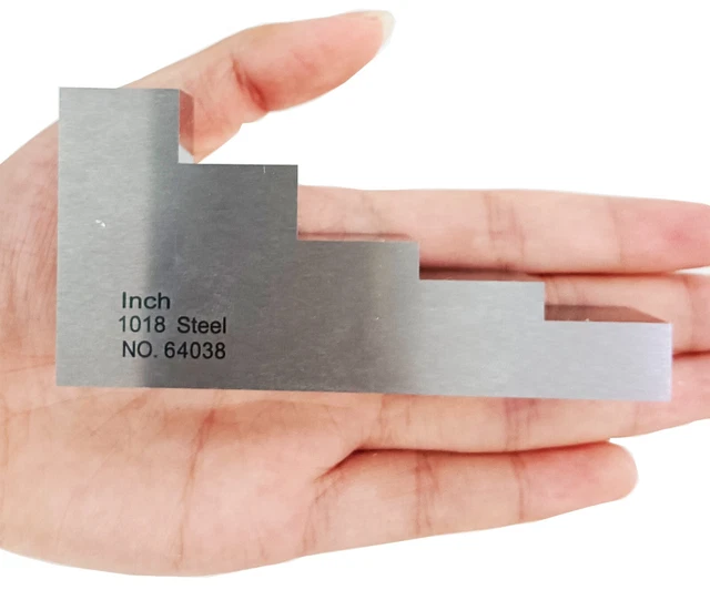 5 STEP CALIBRATION Block Ultrasonic Thickness Gauge Test Block 0.5"0.75