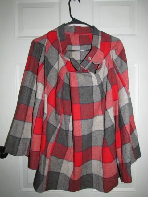 Vintage Pendleton Women's Wool Classic Plaid Pleated Skirt Size 14 1940s-50s