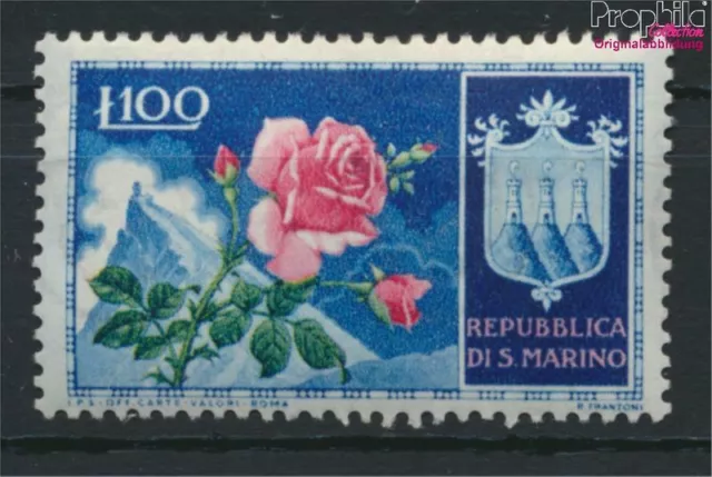 San Marino 511 nuevo con goma original 1953 flores (9288714