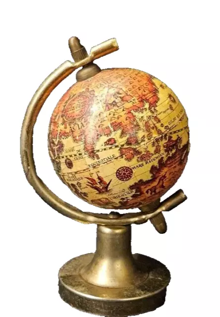 4 & 1/4 Inch Mini World Globe -FLAWS