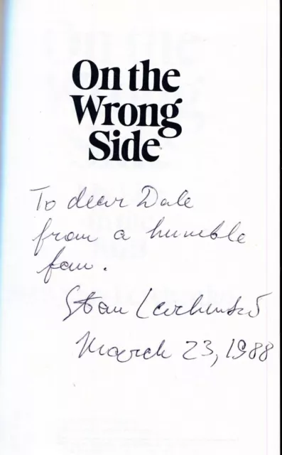 AUTOGRAPHED KGB SPY Stanislav Levchenko memoir, On the Wrong Side (1988)