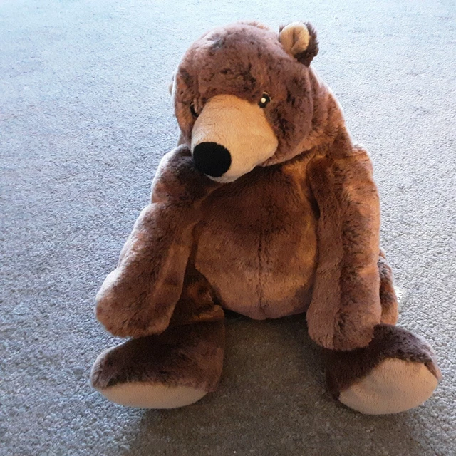 IKEA LARGE BROWN Bear Klappar Nalle Soft Toy RARE 34cm £47.99