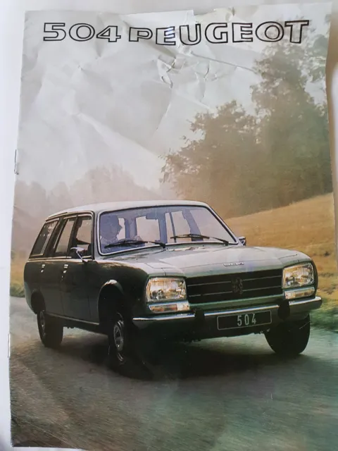 Peugeot 504 Estate Brochure 1977