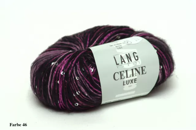 Lang Yarns Celine Luxe, mit feinen Pailletten und Mohair, verschiedene Farben