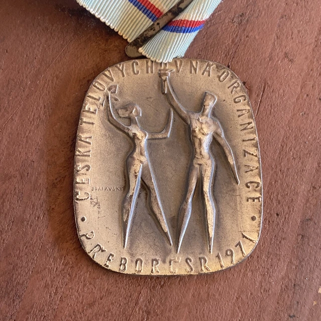 Vintage 1971  Ceska Czechoslovak Association of Physical Education Medal