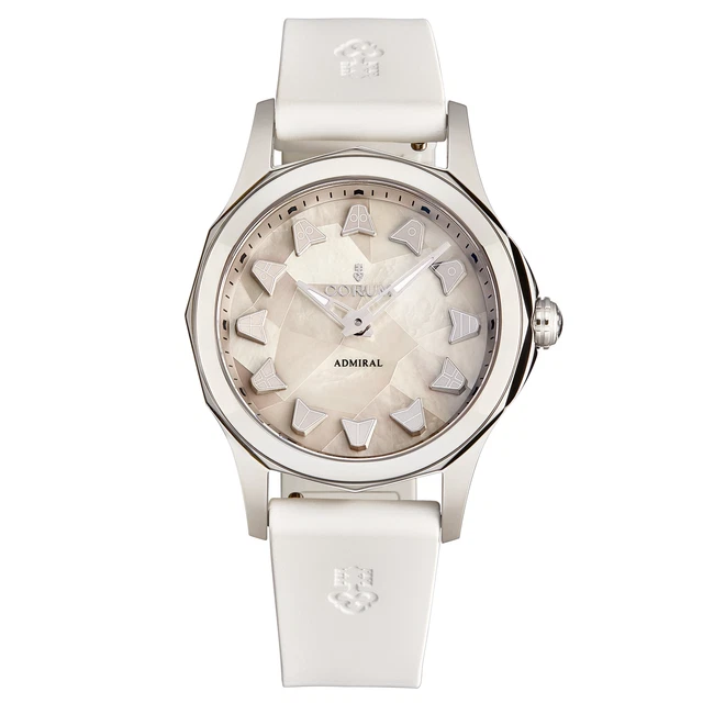 Corum Women's A400/03589 'Admiral Cup' MOP Marquetry Dial  Automatic Watch