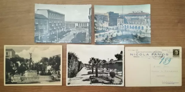 Puglia Foggia - Lotto Di 5 Cartoline D' Epoca