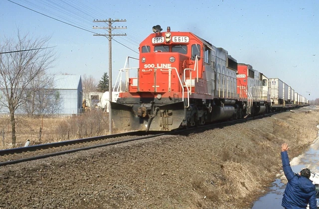 JJ: Original+Duplicate Slides (13) Misc SOO LINE Locos+Trains Taken 1977-1978