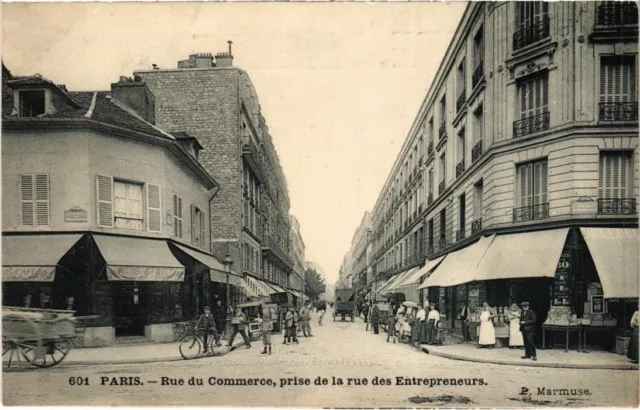 CPA PARIS 15e Rue du Commerce Rue des Entrepreneurs P. Marmuse (1249318)