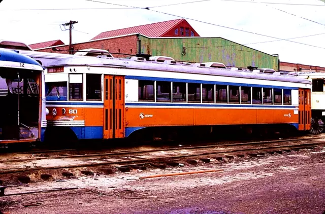 Original Kodachrome Slide Septa Red Arrow Trolley #80 @ 70 St Shops October 1980
