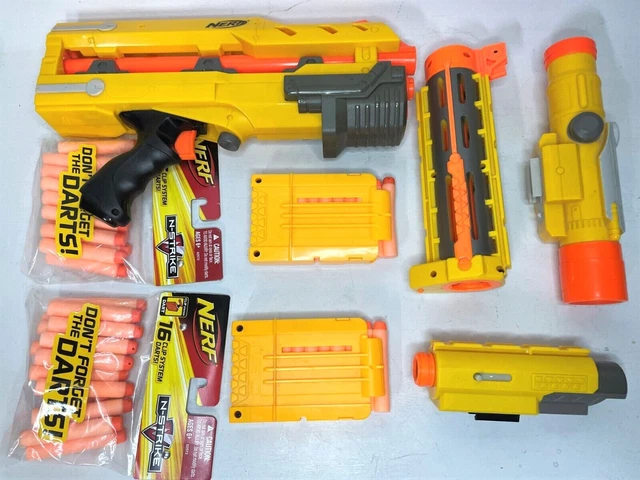 Nerf Longshot Gun Barrel Attachment Blaster Recon CS-6 Extension - Scope - Laser